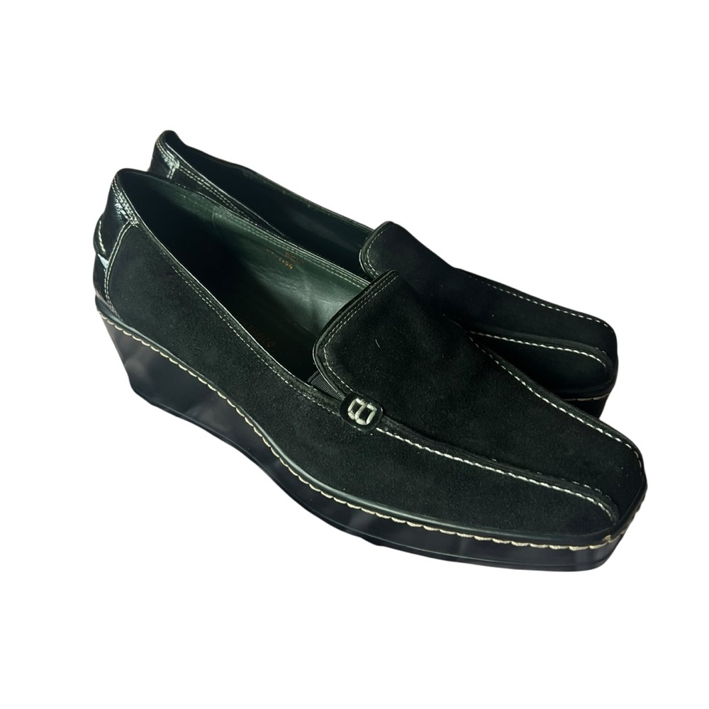 DONALD J PLINER 'Peni' Suede Platform Wedge Loafer SZ 9
